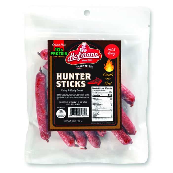 Hofmann Hunter Sticks Hot & Spicy packaging