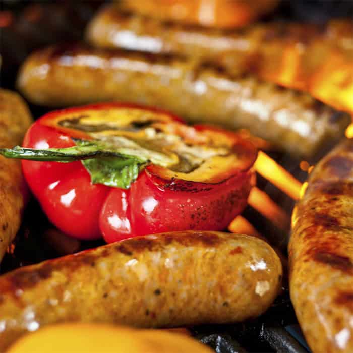 Hofmann Italian Sausages on grill