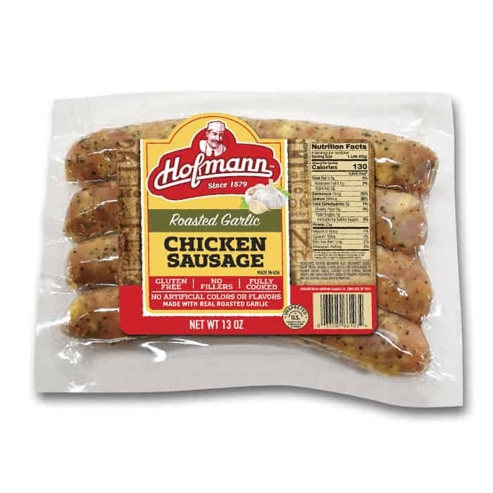 Hofmann Roasted Garlic Chicken Sausage packaging