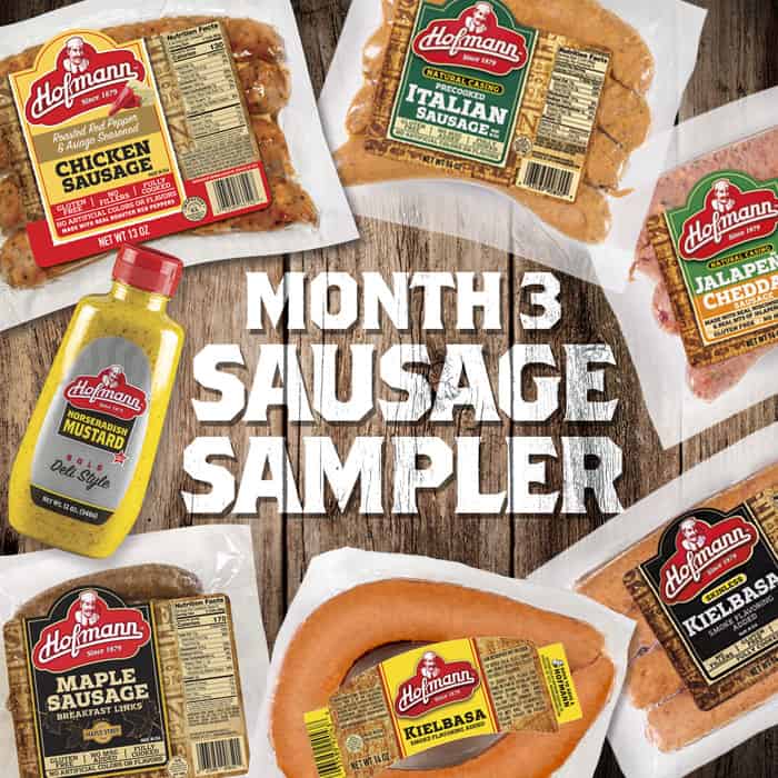 Taste of Upstate NY Gift Pack Month 3 Sausage Sampler subscription graphic
